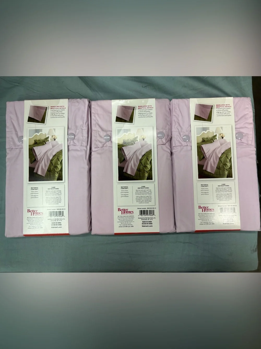Better Homes And Gardens Lavender Standard/Queen Pillowcases - Light Purple